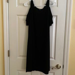 MSK black cold shoulder dress size XL